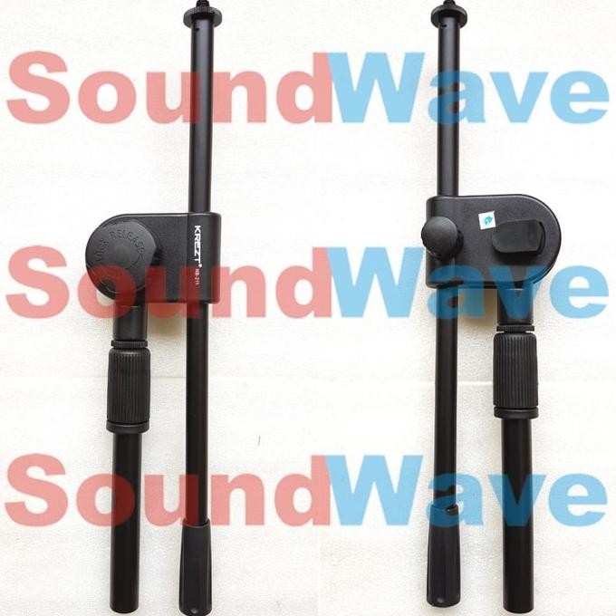 KREZT NB 211 STAND MIC PENDEK MICROPHONE TIANG MIKROFON BOTTOM BULAT Terlaris