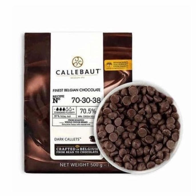 

NEW PRODUK BAREY CALLEBAUT 70-30-38 DARK CHOCOLATE CALLETS REP 100GRAM - GOSEND !!!!!