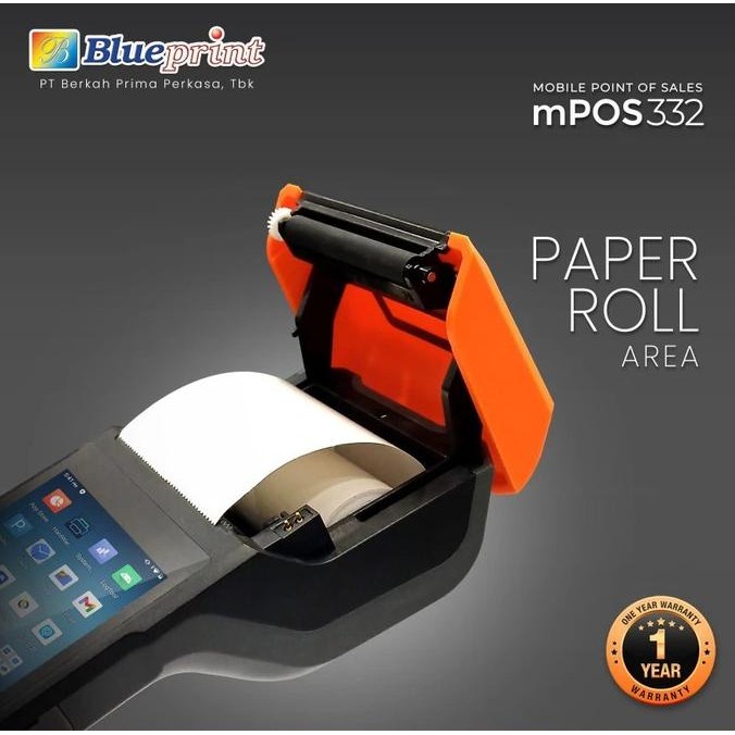 Promo Blueprint MPOS 332 Mobile POS Printer Thermal Kasir Android NFC COD