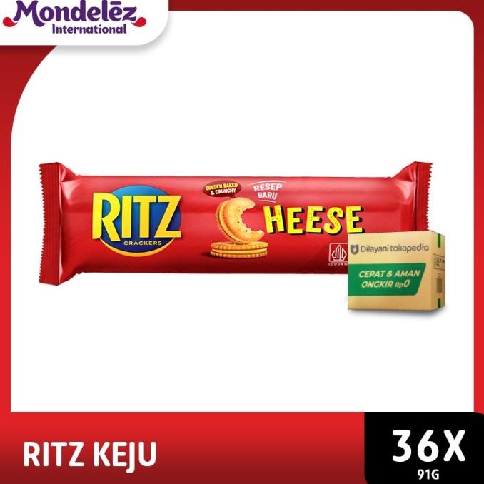 

TERBARU [1 KARTON ISI 36 PCS] RITZ CRACKERS SANDWICH BISKUIT KEJU 91 GR !!!!!