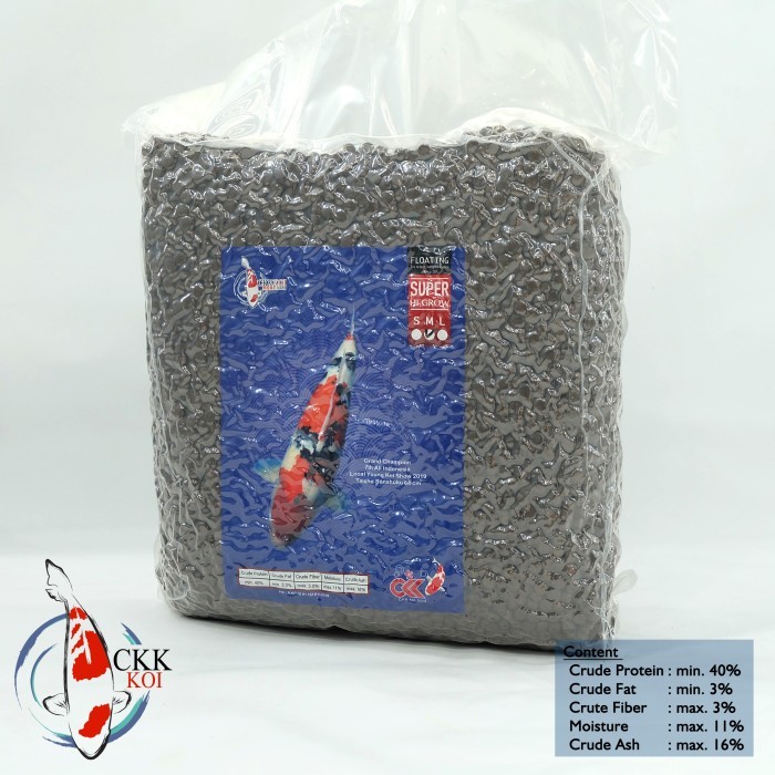 Makanan Ikan Koi CKK Koi Food Hi Grow S M L Kemasan 5kg