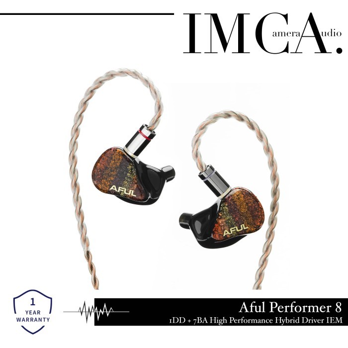 Aful Performer 8 / Aful Performer8 / Aful P8 1DD + 7BA IEM Earphone Berkualitas