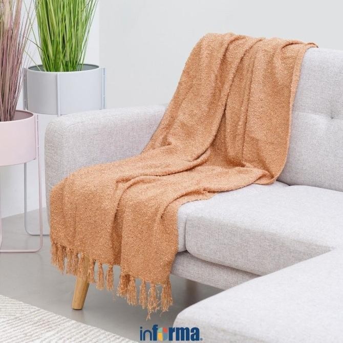 Promo Informa - Informa 125X150 Cm Throw Eine Boucle Selimut - Cokelat