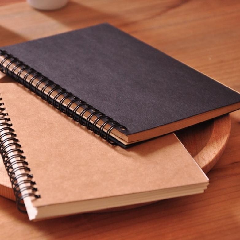 

JM NOTE BOOK A5 VINTAGE AESTHETIC / SKETCHBOOK / TRANSPARANT / NOTEBOOK COVER HITAM/ COVER KRAFT( 50