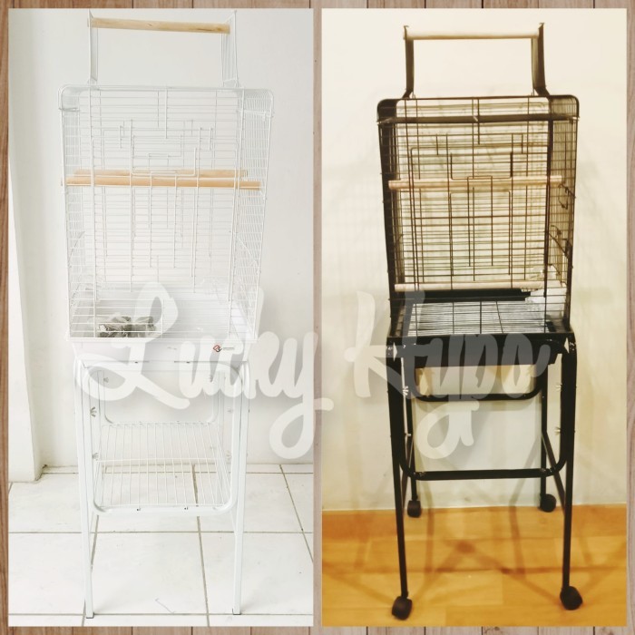 1901 Dayang Bird Cage With Stand Kandang Burung Cockatiel Parrot