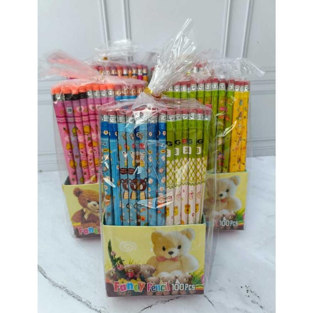 

Sale 100 Pcs Pensil 2B Karakter Fancy Ada Penghapus Isi 100 Pcs Promo