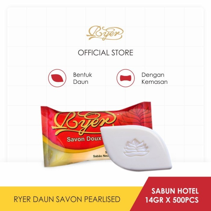 Sabun Hotel Ryer Daun Savon 14GRx500pcs