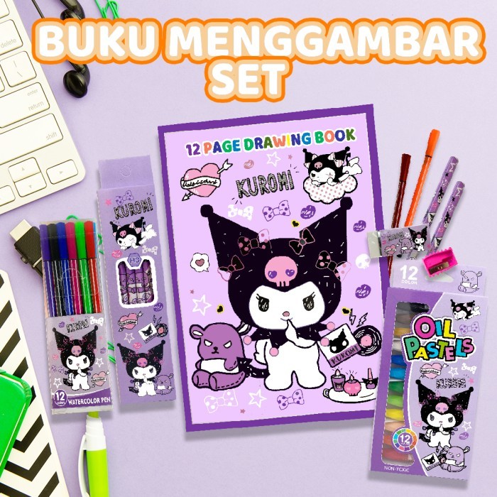 

Buku Gambar Anak Lengkap/ Drawing Book/ Alat Menggambar Set 8847