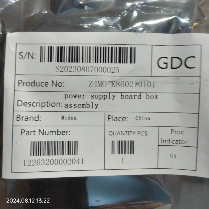 ORIGINAL PCB MODUL DISPENSER MIDEA / TOSHIBA