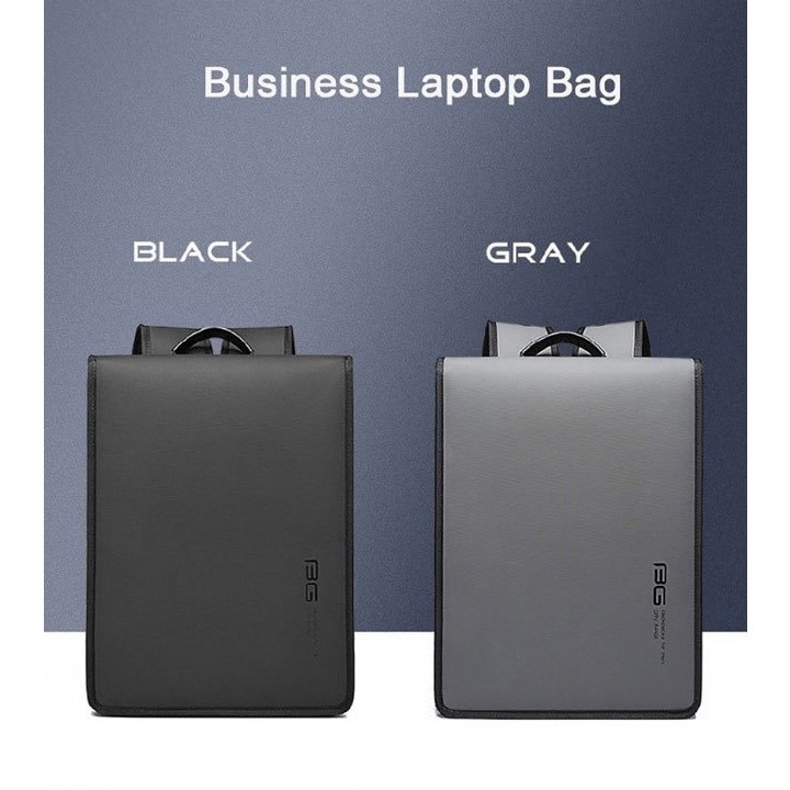 BANGE BG7252 Bag Bapa Ransel Kantor Slim Tipis Tas Laptop 14 Inch