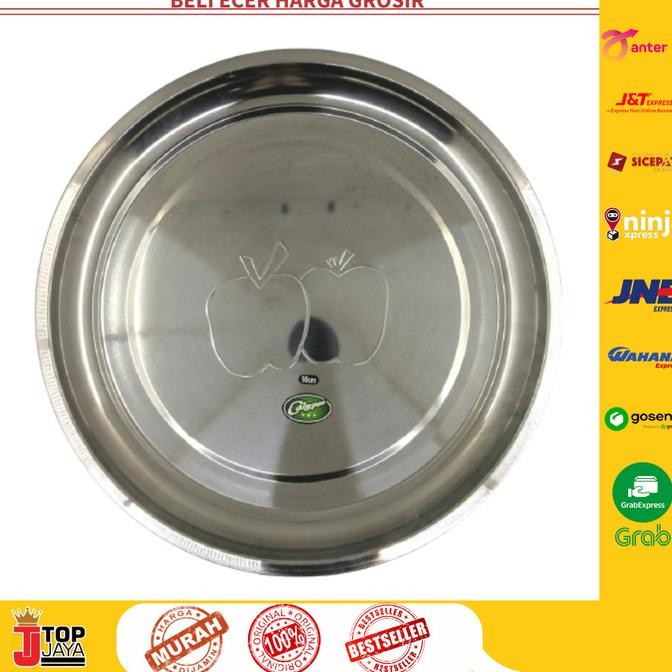 TRAY|TAMPAH|BAKI|NAMPAN STAINLESS STEEL BULAT DIAMETER 50CM