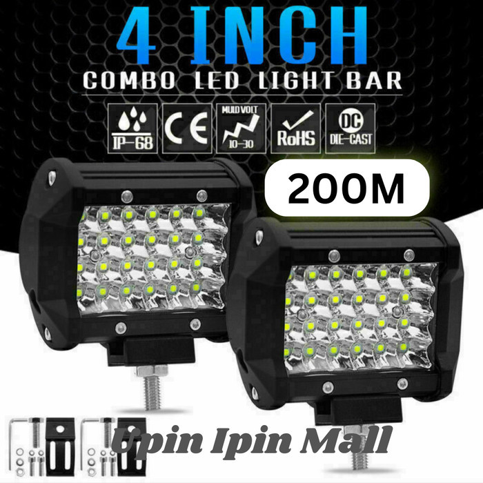 Lampu Sorot Bumper Depan Atap Mobil Off-Road Lampu Sorot Tembak Mobil Flood Light Cool White