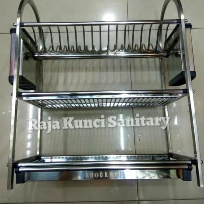 Rak Piring Knockers WDJ 660 Stainless SUS 304/Rak Piring Kombinasi