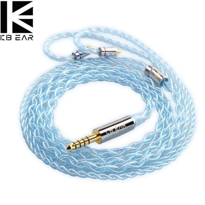 KBEAR ST6 Upgrade Earphone Cable 4 Core 4N Silver Plated IEMs Upgrade