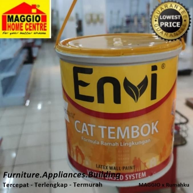 Cat Tembok - Cat Interior - Cat Envi 5Kg Warna Bebas - Indaco Original