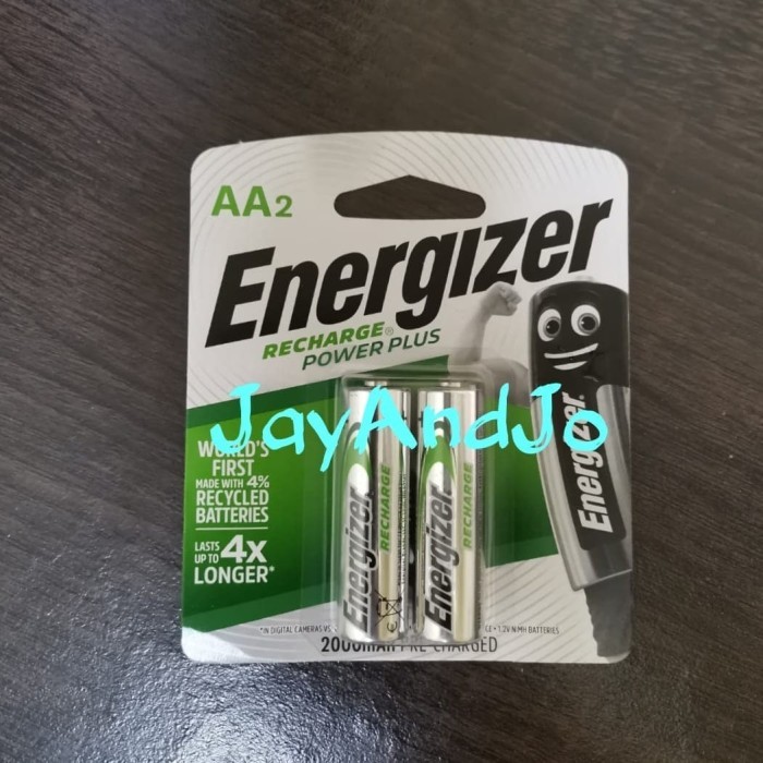 TERBAIK ENERGIZER AA BATERAI ISI ULANG 2PCS - BATTERY RECHARGEABLE 2000MAH KODE 459