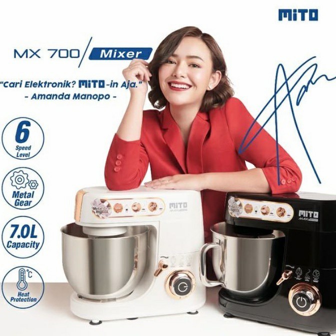 Mito Stand Mixer Maxi Heavy Duty 7 Liter MX 700 Kapasitas Besar