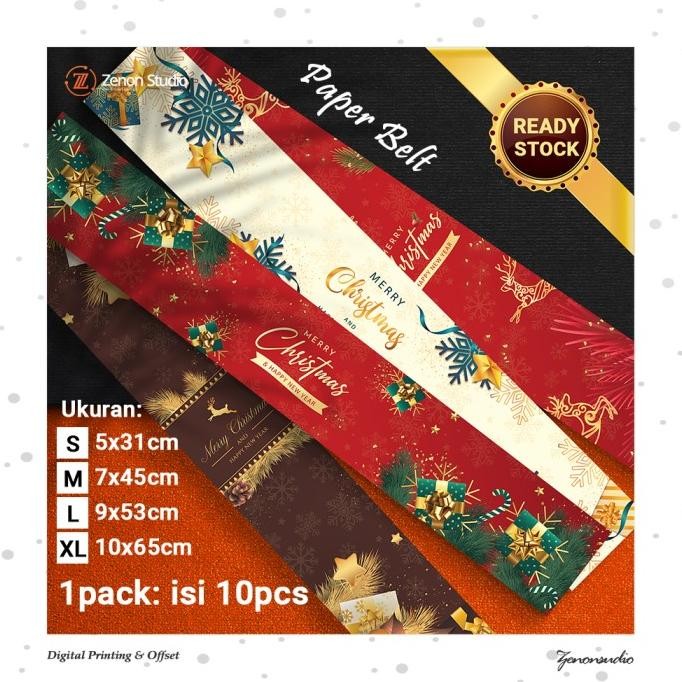 

>>>>>] Paper Belt Natal Christmas Roll Label Xmas Kado Hadiah Ver 1