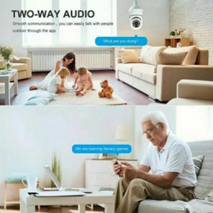 KAMERA CCTV WIFI BENTUK BOHLAM/ LAMPU V380
