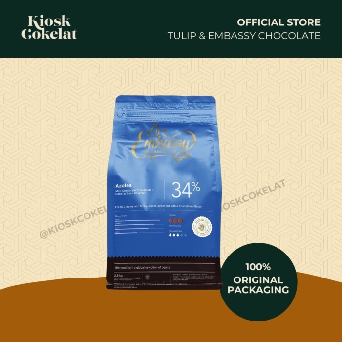 

Embassy Azalea Milk Chocolate Couverture 2.5Kg