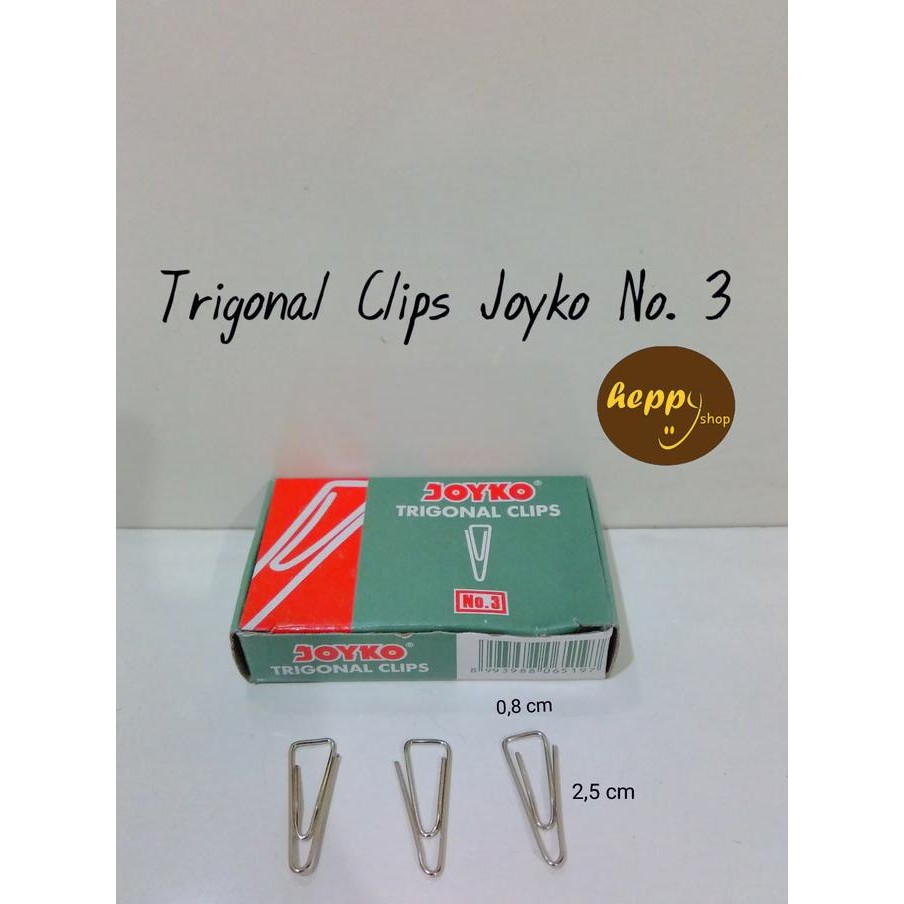 

!!!!!!] Klip Kertas No. 3 Joyko, Paper Clip, Trigonal Clips