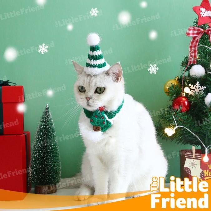 Collar Scarf Kalung Leher Syal Anjing Kucing Christmas Natal Edition HDC