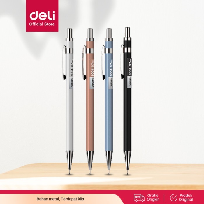 

TERBATAS DELI METAL MECHANICAL PENCIL / PENSIL MEKANIK BESI 0.5MM S003 KODE 828