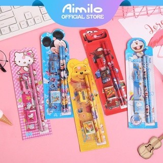 

HOT SALE! [READY] Aimilo Set Alat Tulis 5in1 Pensil Set Anak Pensil Lucu Dan Penghapus Untuk Tempat