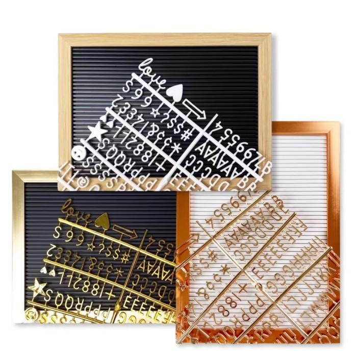 

NEW SCOOP PAPAN HURUF / LETTER BOARD GOLD 32X23CM 62100501 KODE 860