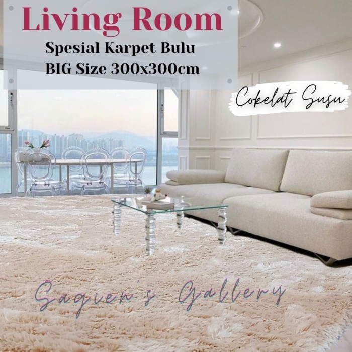 Karpet Bulu Rasfur Super Jumbo 300X300Cm Tebal 4Cm Best Quality