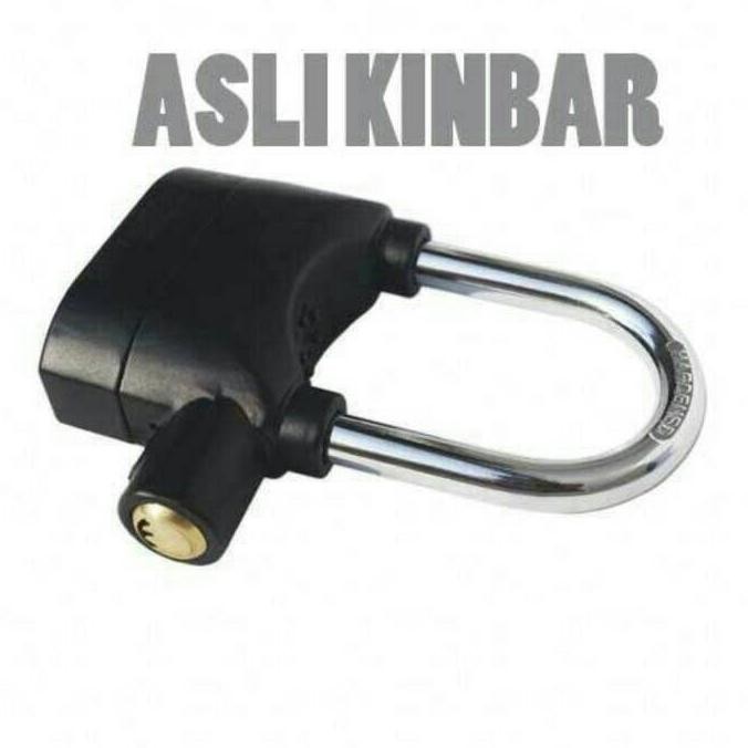 GEMBOK ALARM KINBAR SEPEDA MOTOR/ KUNCI GEMBOK ANTI MALING PINTU PAGAR