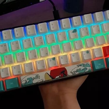 Goodseries| Keycap Keycaps Mechanical Japanese Ukiyo Sea Wave PBT OEM Profile