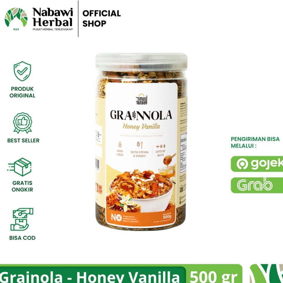 

Timur Tengah Combo Granola Honey Vanilla Gram 250 Gram