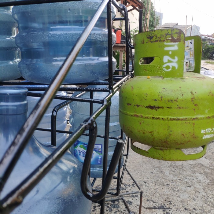 PROMO SPECIAL KERANJANG BESI GALON GAS 12KG MOTOR KODE 101
