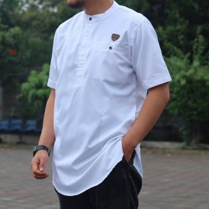 Koko kurta dewasa lengan pendek bahan toyobo fodu Promo