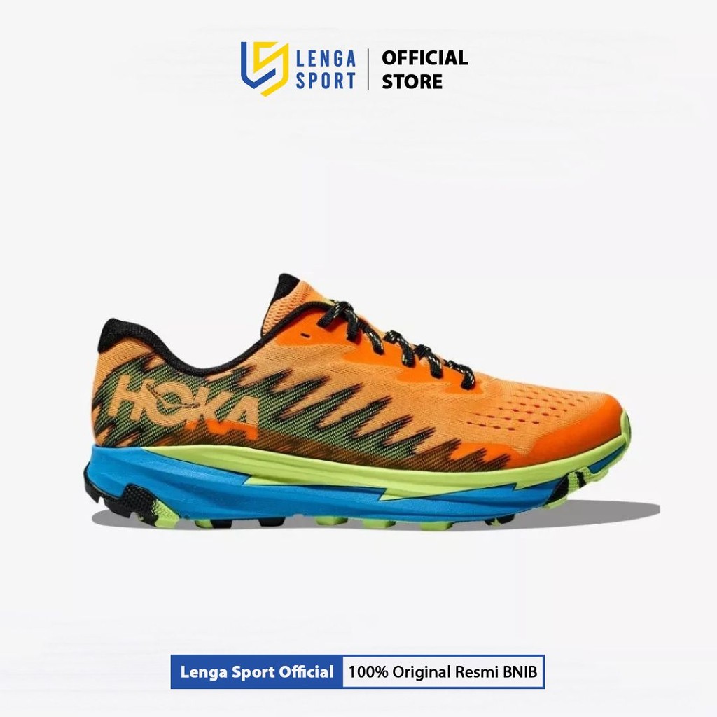 Sepatu Lari Pria Hoka Torrent 3 Trail - Solar Flare/Lettuce (1127914SLRL) Original