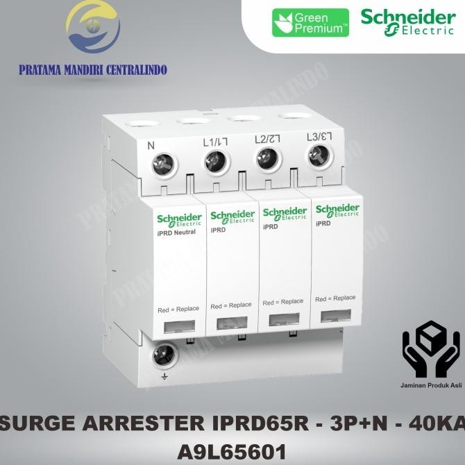Miliki Iprd 65R 65Ka Surge Arrester 3P+N 350V With Remote Tran - A9L65601 Schneider
