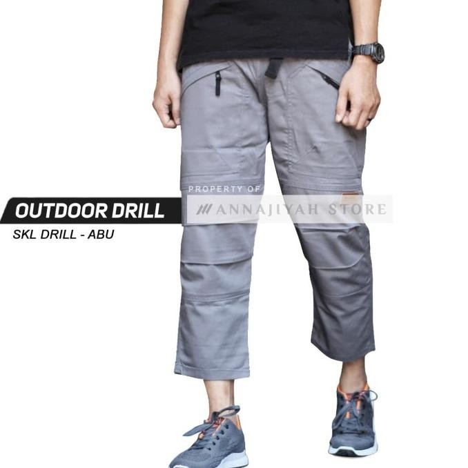Celana Sirwal Outdoor Drill SKL by Rosska Cingkrang Laa Isball Ikhwan Kualitas Terbaik