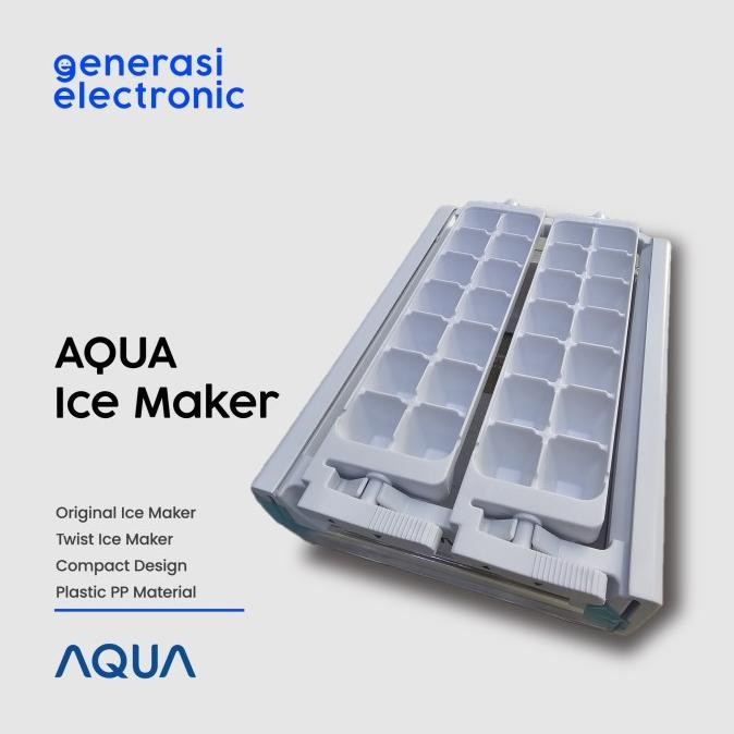 AQUA Ice Maker Kulkas Kotak Es Batu Model Putar Original / Ice Maker Ice Box / Cetakan Es KS88