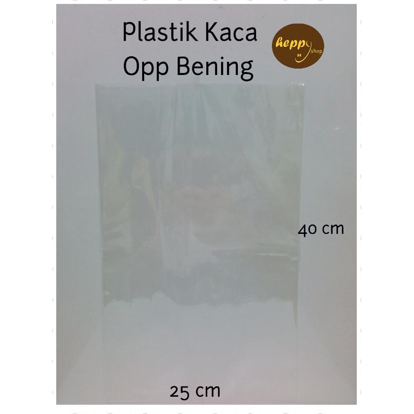 

best produk] 25 cm x 40 cm Plastik Kaca OPP Bening Polos Plastik Parcel