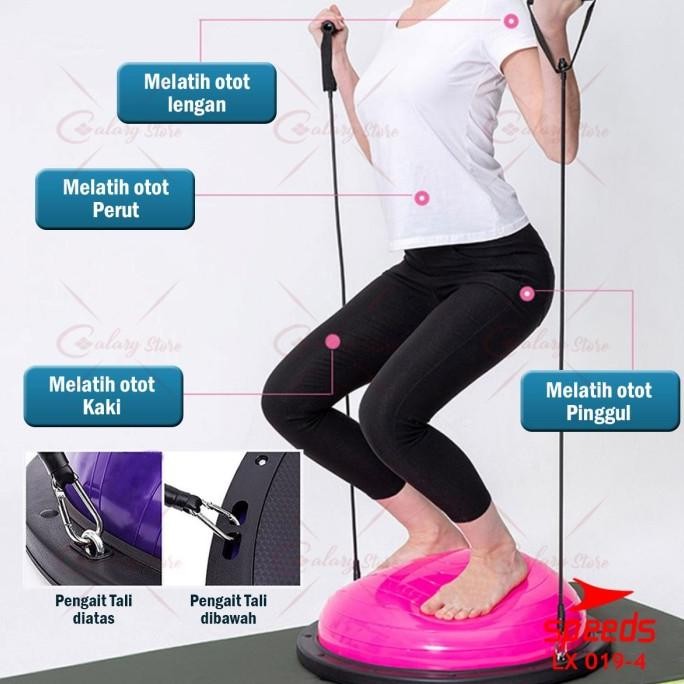 Spesial Balance Step Bosu Ball Fitness Speeds Barang Impor 019-04
