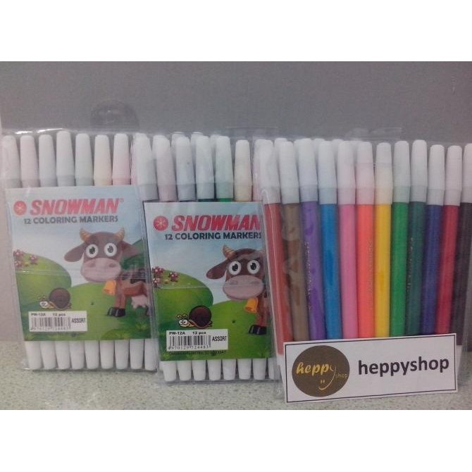

] Spidol Snowman 12 Warna