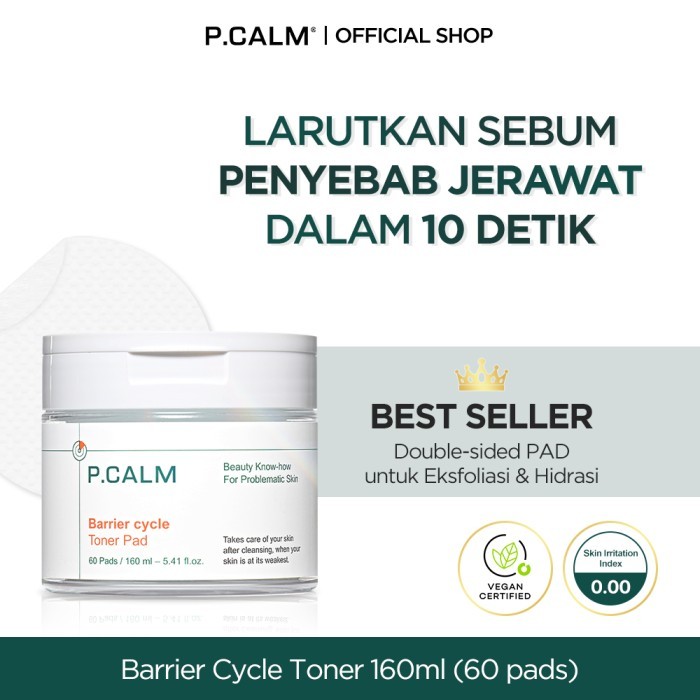 P.CALM Barrier Cycle Toner Pad 60ea