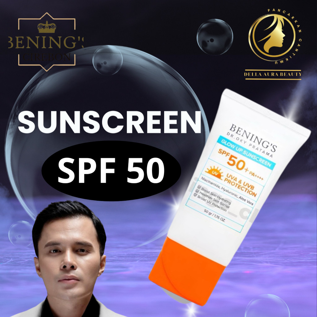 BENING'S GLOW UP SUNSCREEN CREAM SPF 50 Pa++++ / Benings Clinic