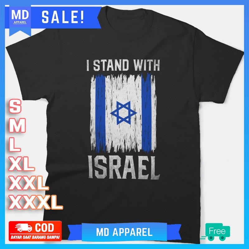 Baju I Stand With Israel Israel Flag Israeli
