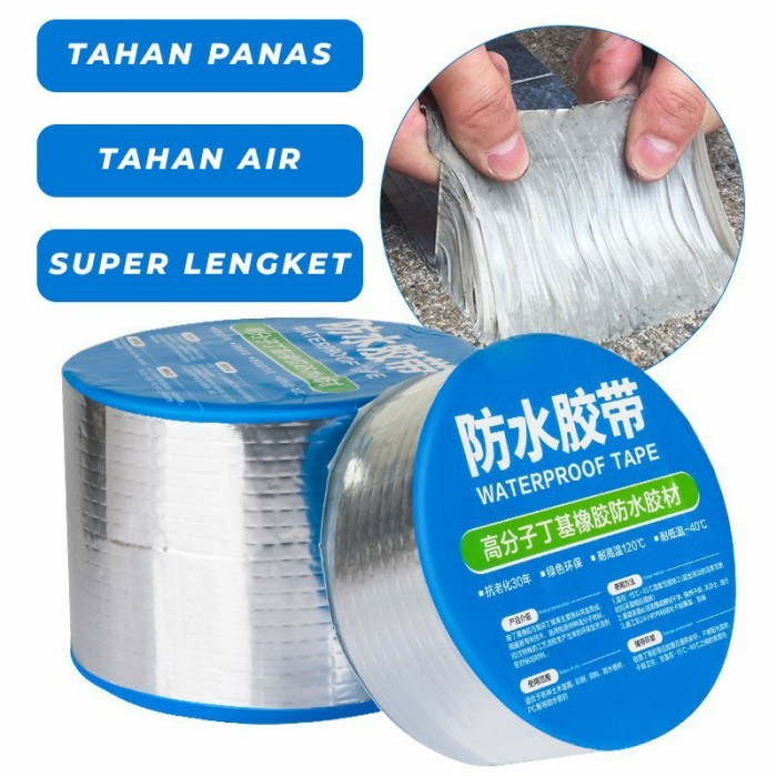 FREE ONGKIR Lakban ANTI BOCOR Alumunium Tahan Panas Waterproof Tape Foil lem bocor