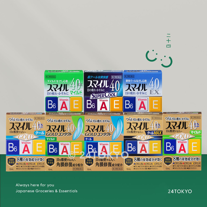 24Tokyo - Obat tetes mata LION Smile 40 Gold EX contact lens eyedrop