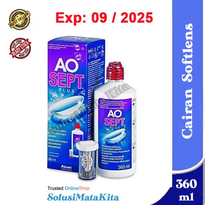 Cairan Pembersih Soflens AO SEPT PLUS 360ml Alcon