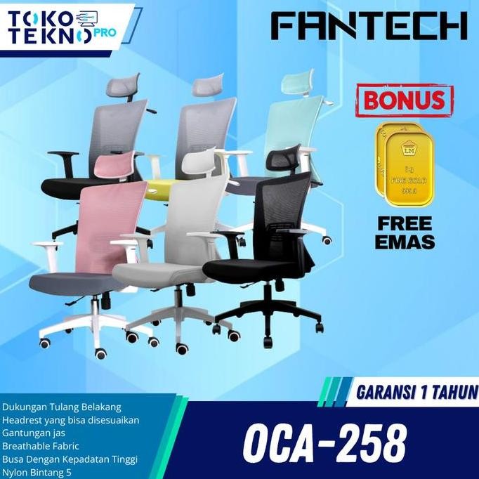 Fantech OCA258 / OC-A258 Kursi Kantor Office Chair