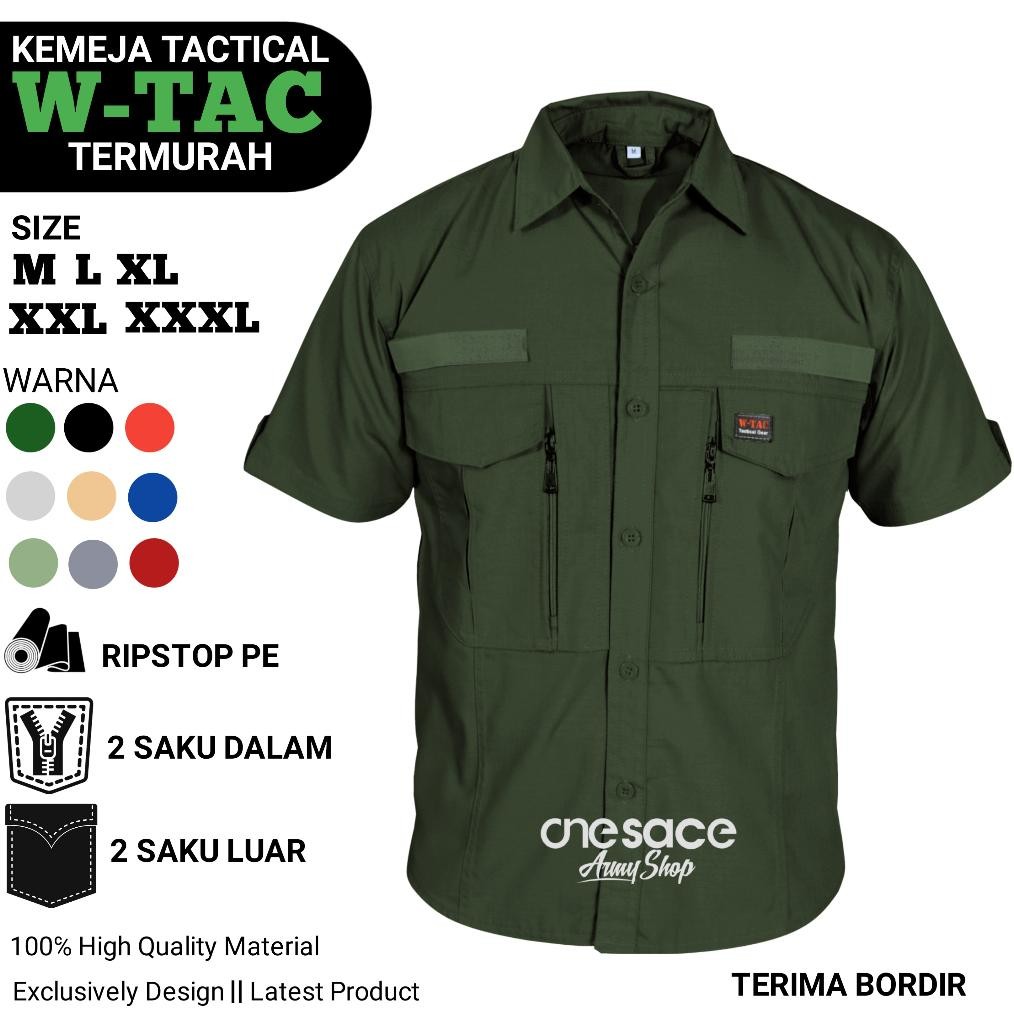 VEX-2126 Kemeja Tactical WTAC Lengan Pendek Baju PDH PDL Terlaris